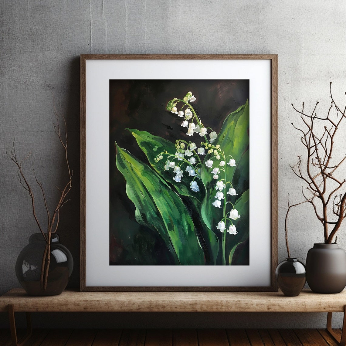 Moody Dark Academia Botanical Art Print - Image 5