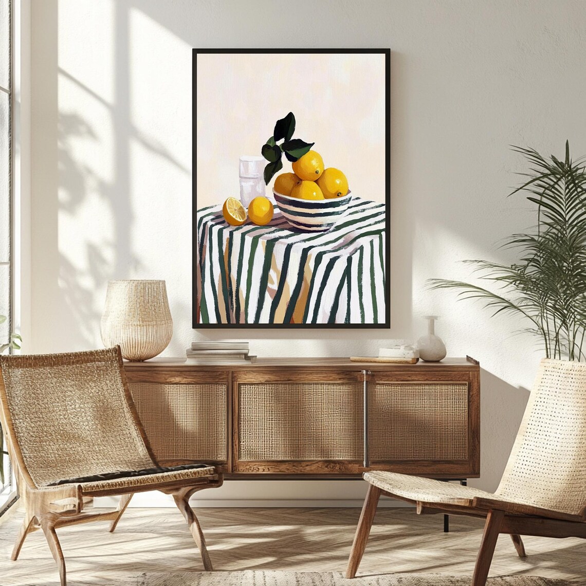 Still Life Fruit Print Kitchen Prints Art For Kitchen Art For Dining Room Boho Kitchen Decor Lemon Poster Gifts For Her Art - Image 4