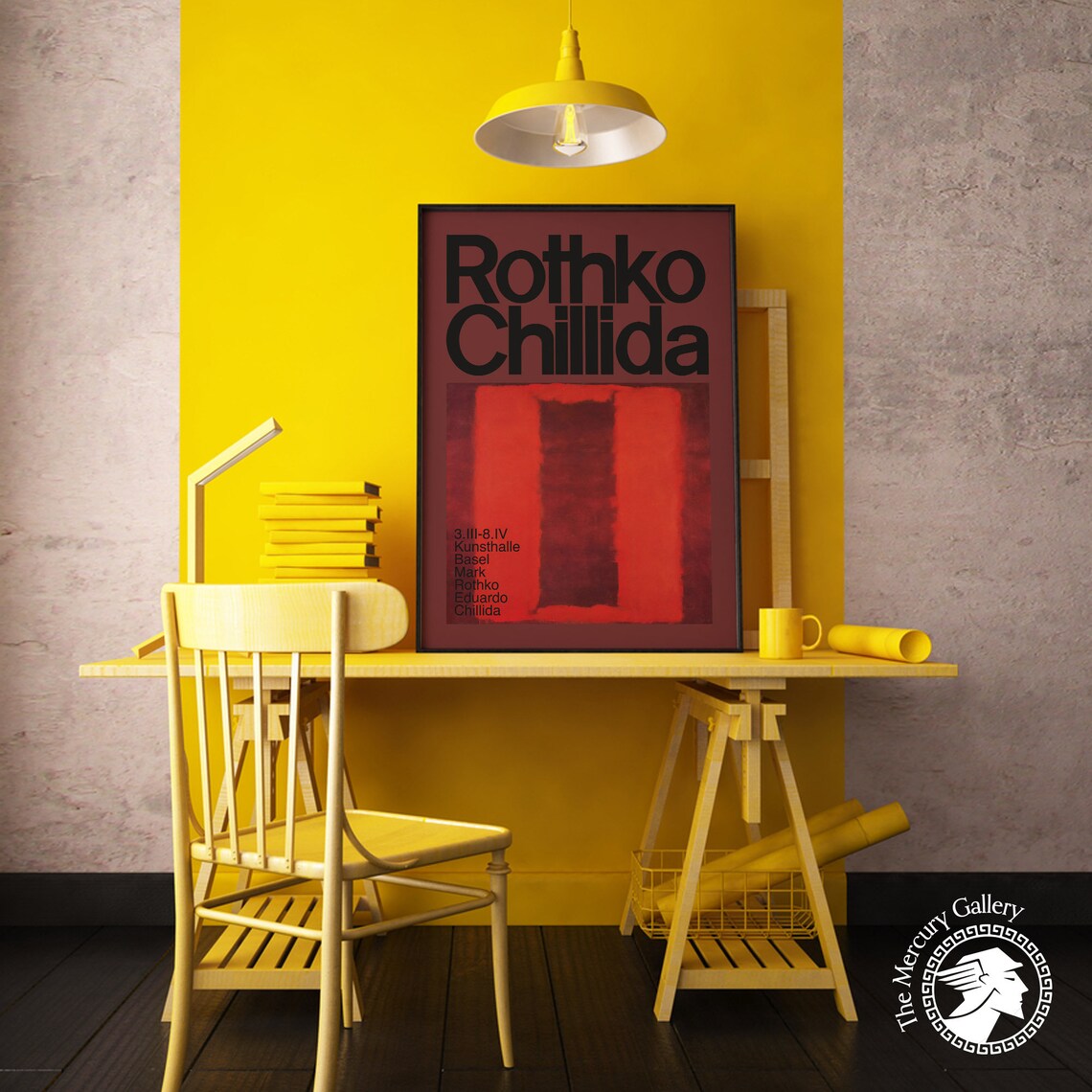 Mark Rothko and Eduardo Chillida Exhibition Poster Print - Image 4
