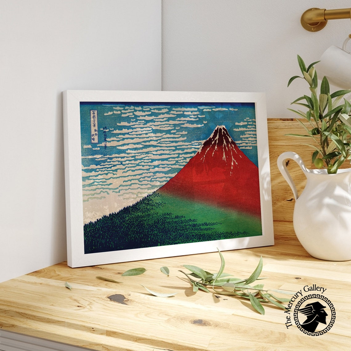 Hokusai Red Fuji Fine Wind Clear Morning Mount Fuji Woodblock Poster - Image 6