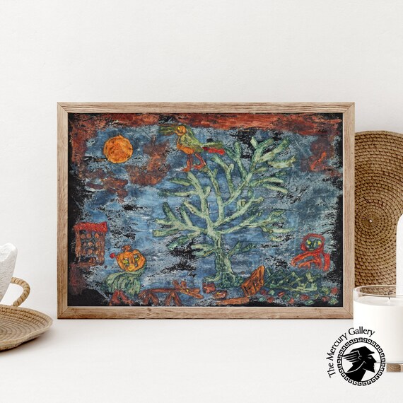 Paul Klee Exhibition Poster, Mid-Century Abstract Art