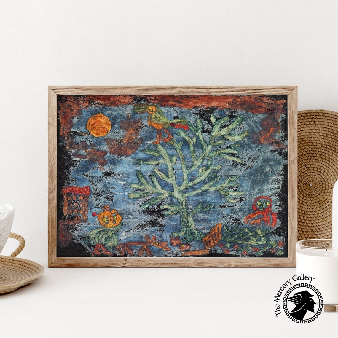Paul Klee Exhibition Poster, Mid-Century Abstract Art