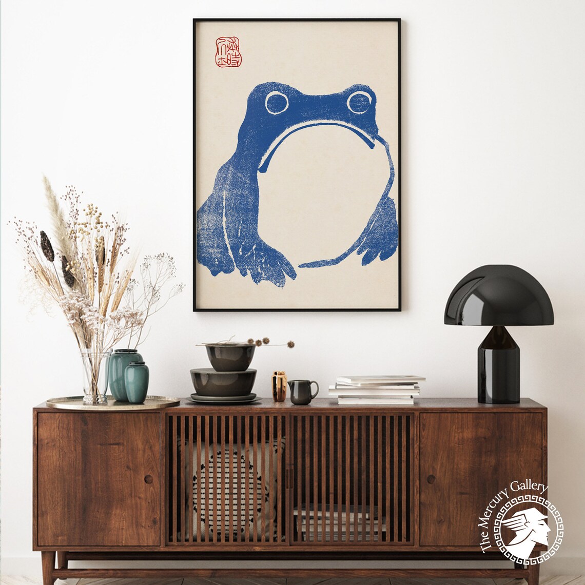 Japanese Blue Frog Matsumoto Hoji Art Print - Image 6