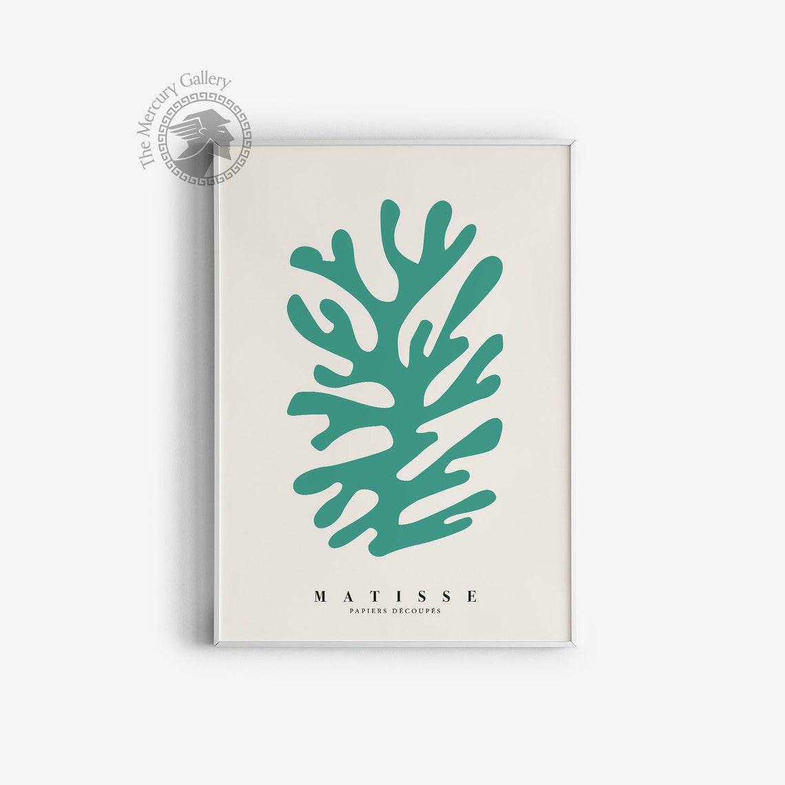 Henri Matisse Green Cutout Papiers Decoupes Abstract Seaweed Poster - Image 3