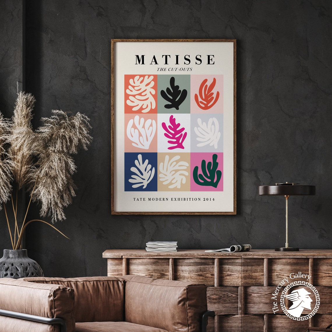 Henri Matisse Cut Out Leaf Grid Colorful Tate Modern Exhibition Poster - Image 2