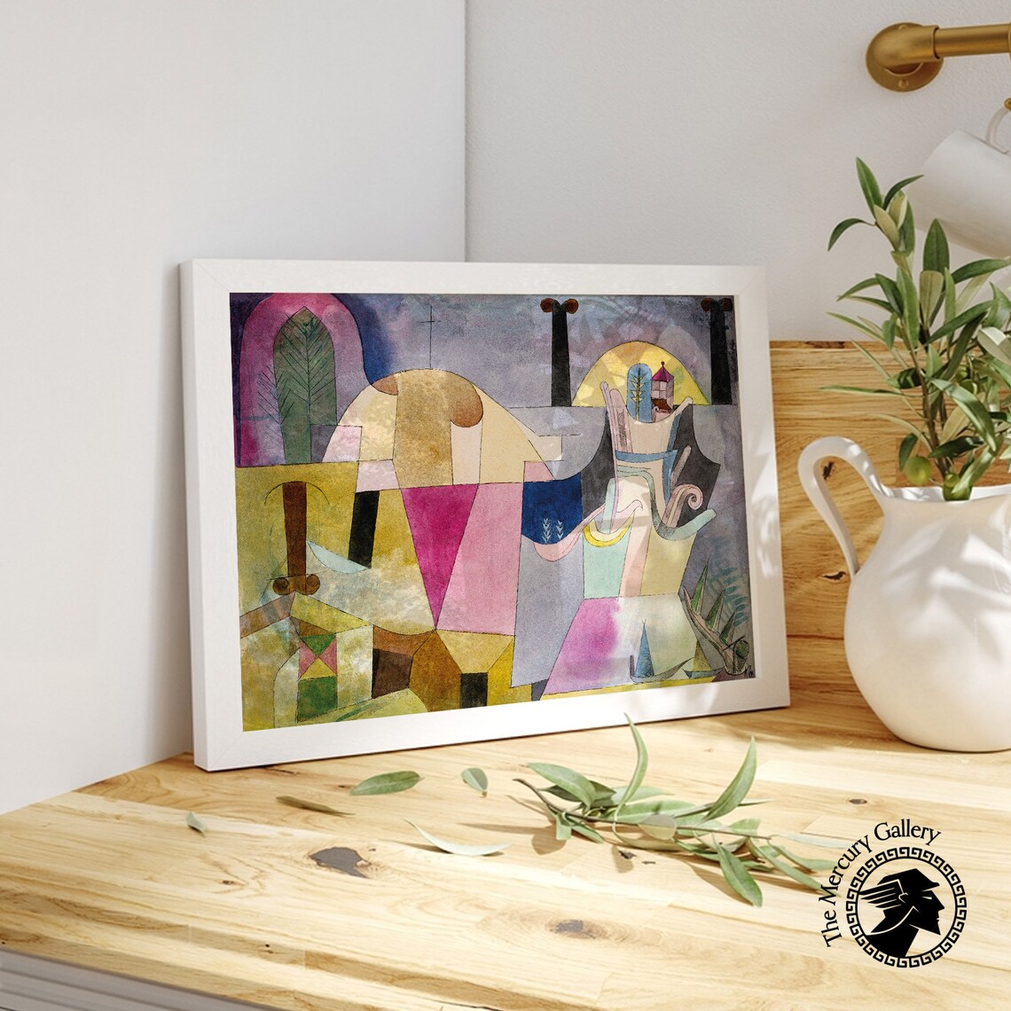 Paul Klee Black Columns In A Landscape Art Print - Image 4