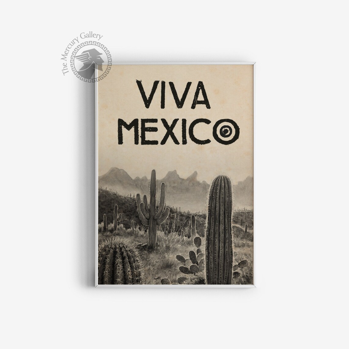 Mexico Blooming Cactus, Mexico Travel Poster - Image 6