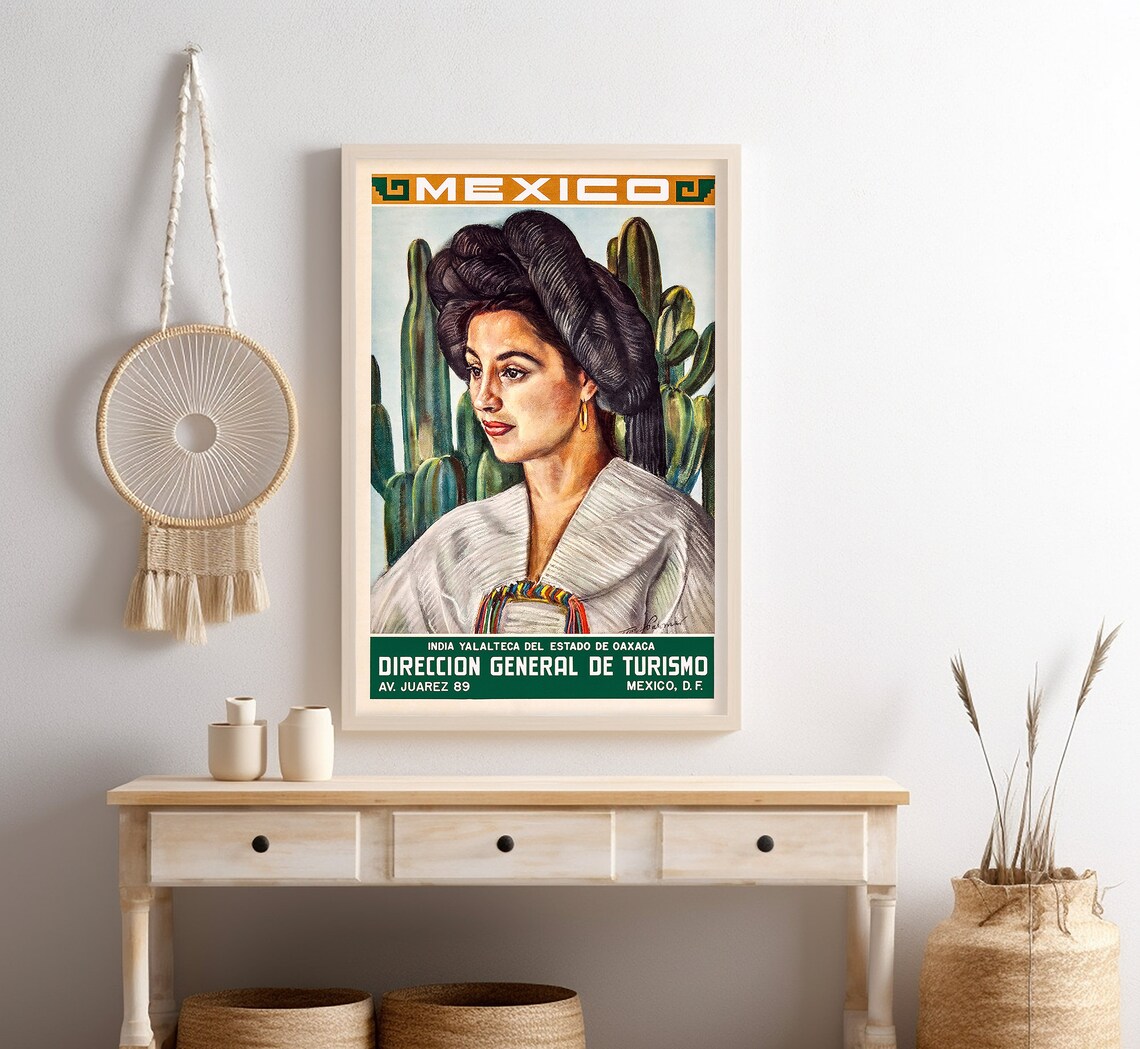 Yalalteca Del Estado De Oaxaca, Vintage Travel Poster - Image 4