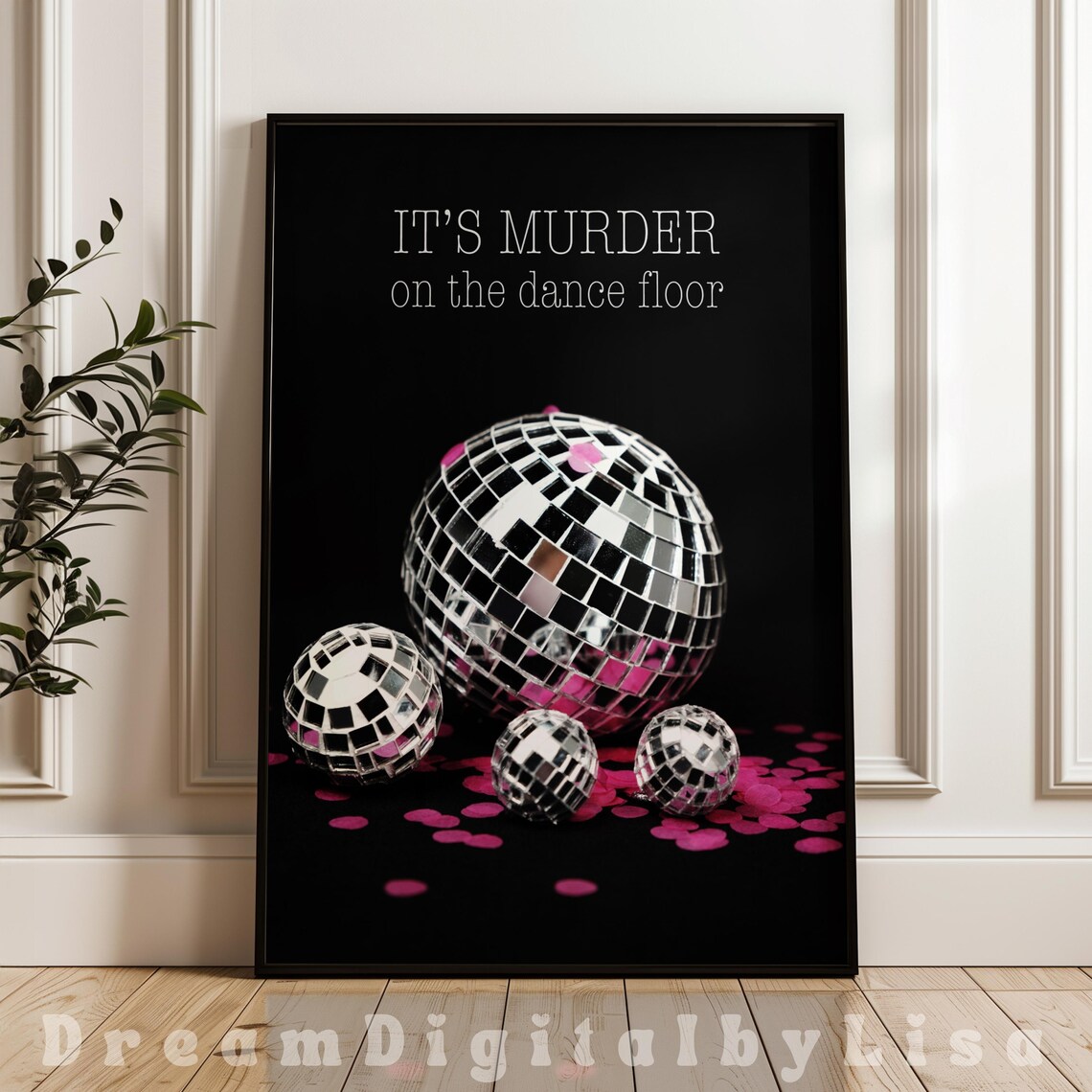 It’s Murder On The Dance Floor, Disco Ball Movie Poster