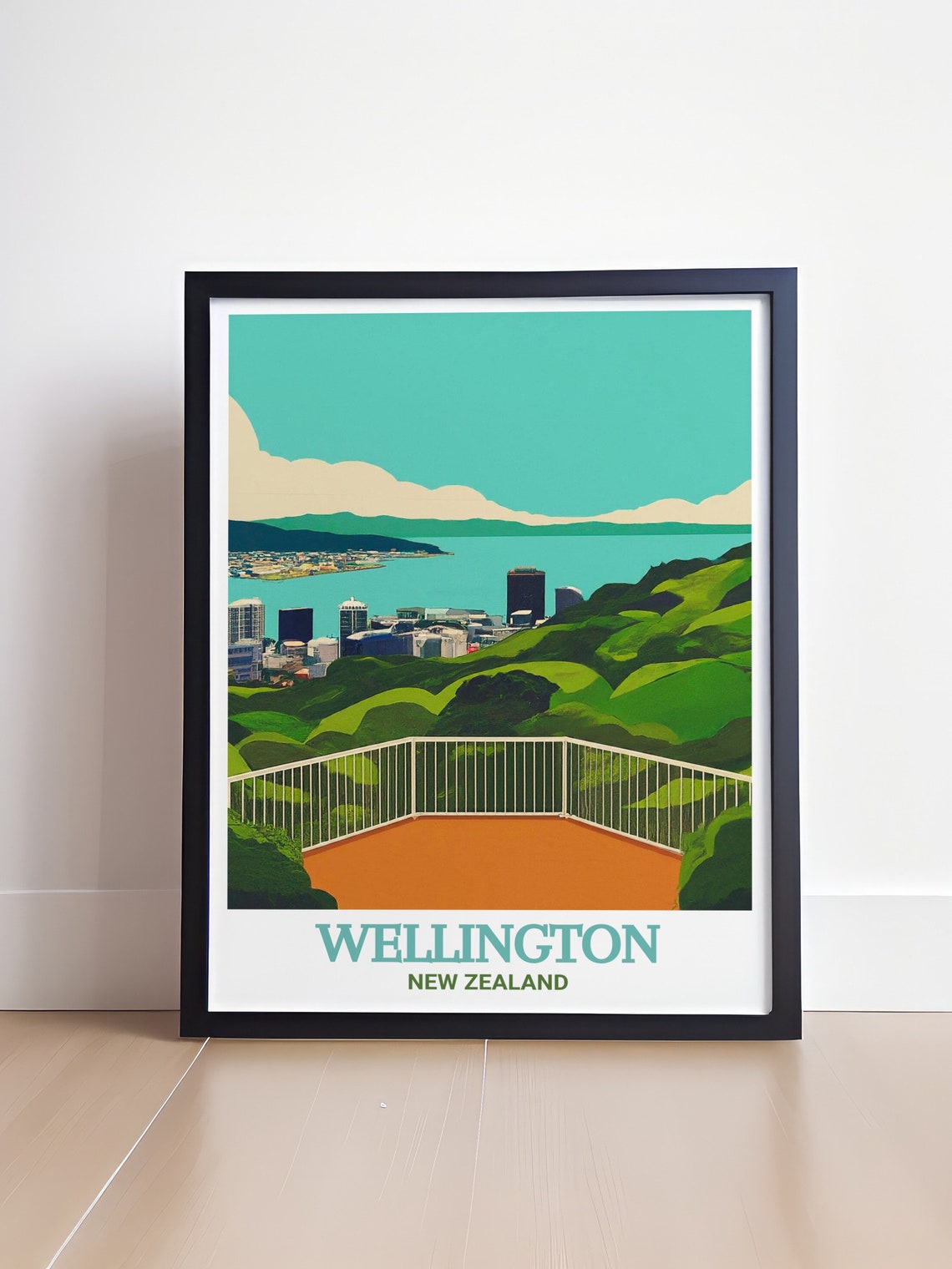 Mount Victoria Lookout Wellington Harbor City Skyline Poster - Image 4