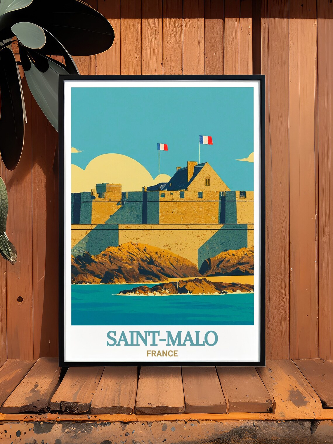 Fort National Saint-Malo France Sea Fortress Coastal Travel Poster - Image 2