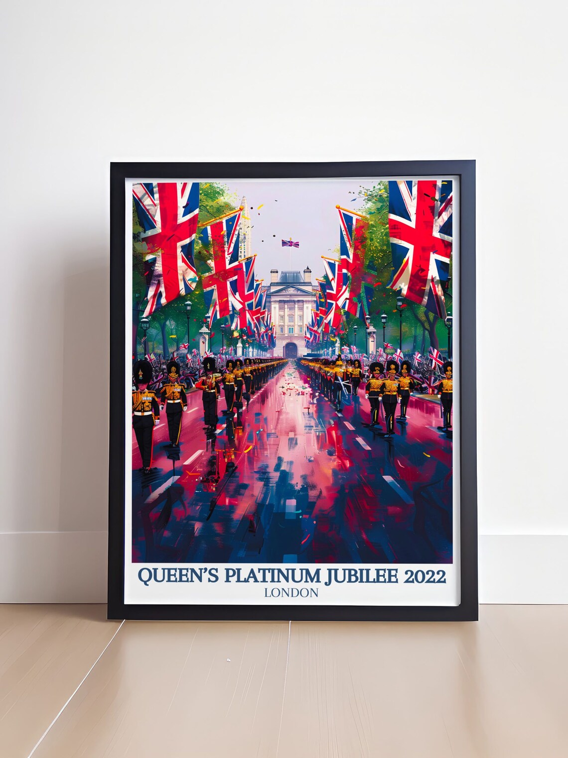 Queen's Platinum Jubilee 2022 Royal Guards Parade London Poster - Image 4