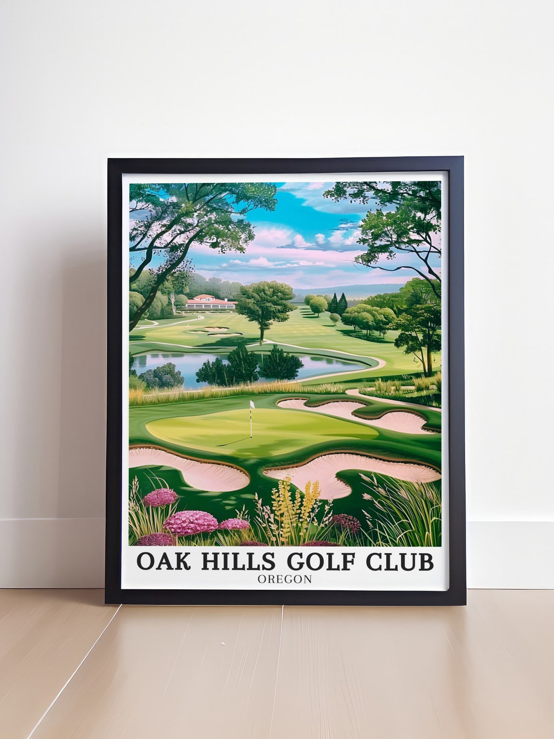 Oak Hills Golf Club Wall Art Club House Sutherlin Art Club House Sutherlin Gift Oak Hills Golf Club Print Oak Hills Golf Club Decor - Image 4