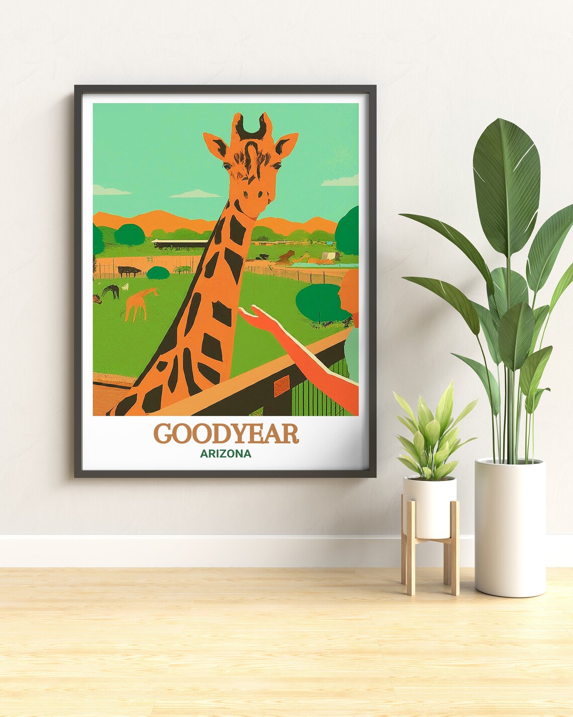 Goodyear Art Wildlife World Zoo Travel Prints Wildlife World Zoo Aquarium Safari Park Art Goodyear Decor Goodyear Gift - Image 2