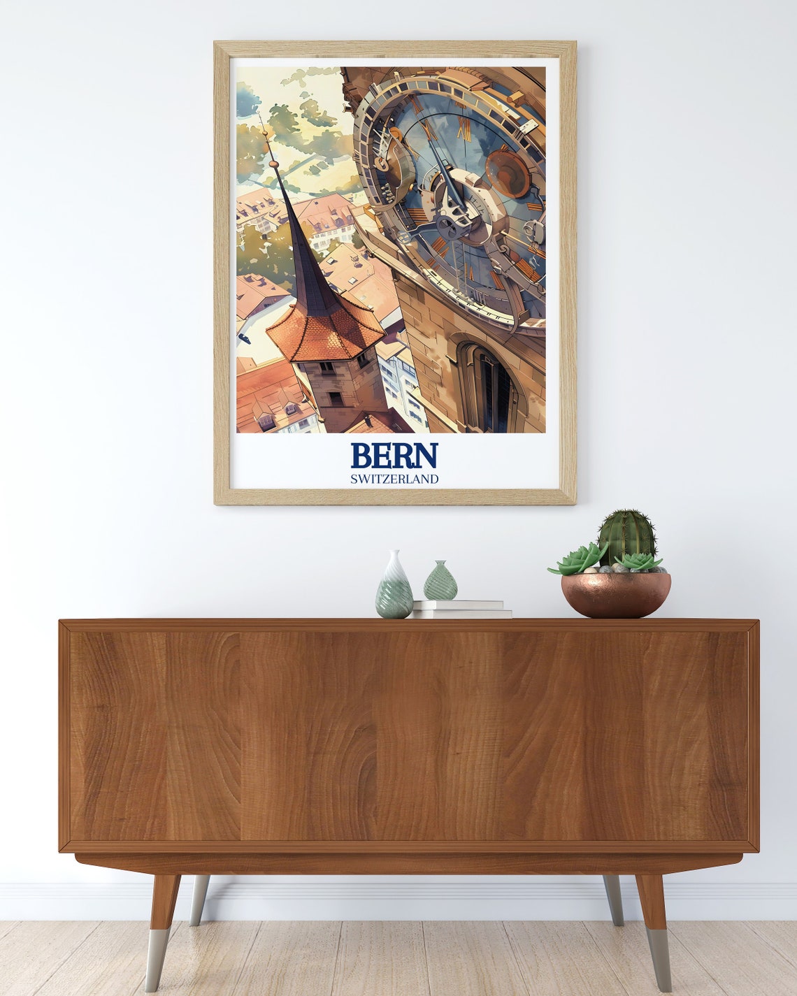 Bern Switzerland Zytglogge Clock Tower Closeup Detail Poster - Image 3