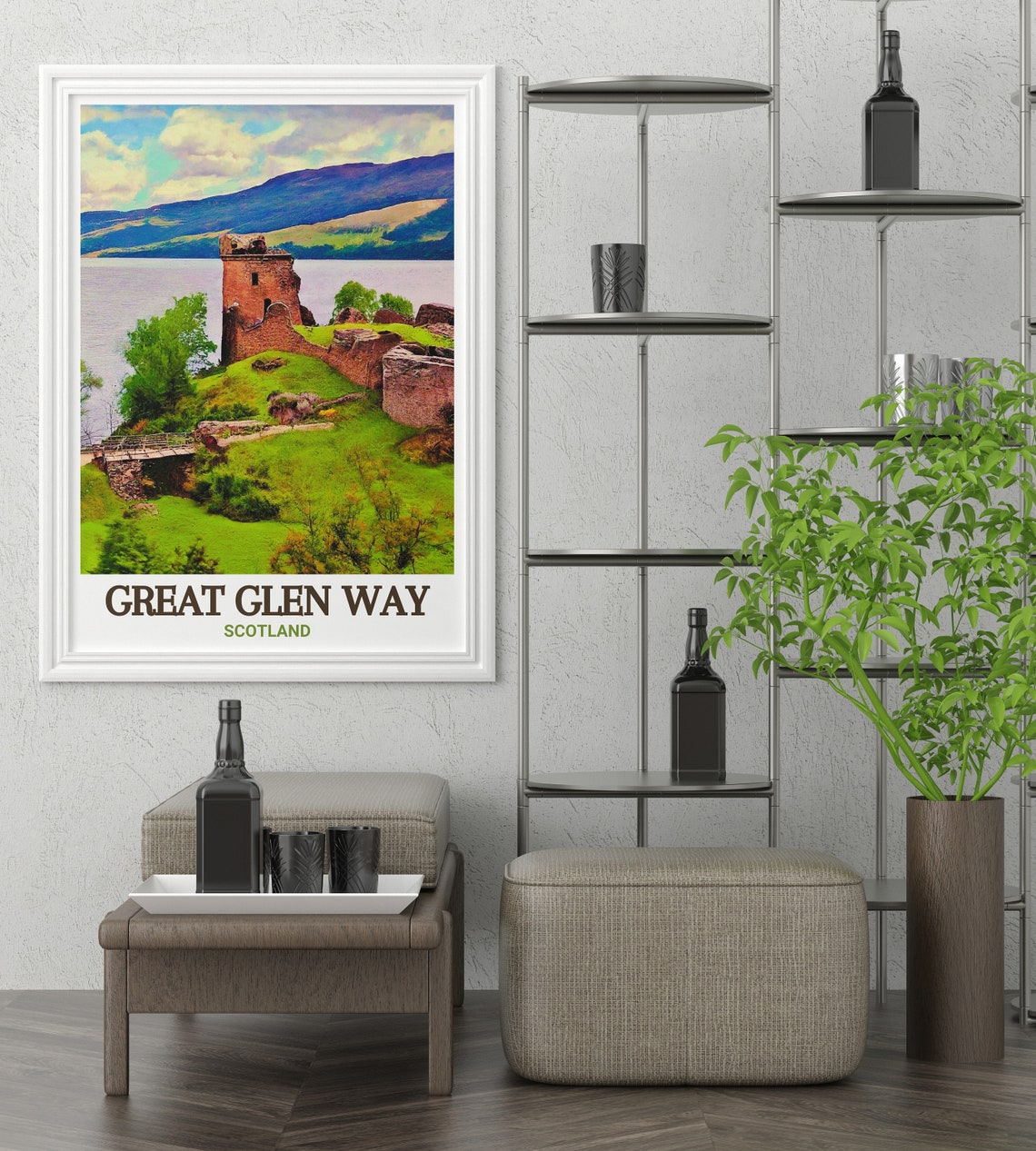 Urquhart Castle Loch Ness Great Glen Way Scotland Ruins Poster - Image 2