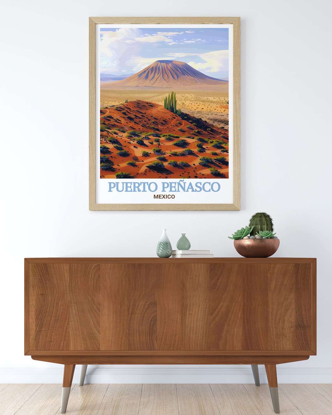 Puerto Penasco El Pinacate Volcano Mexico Desert Travel Poster - Image 3