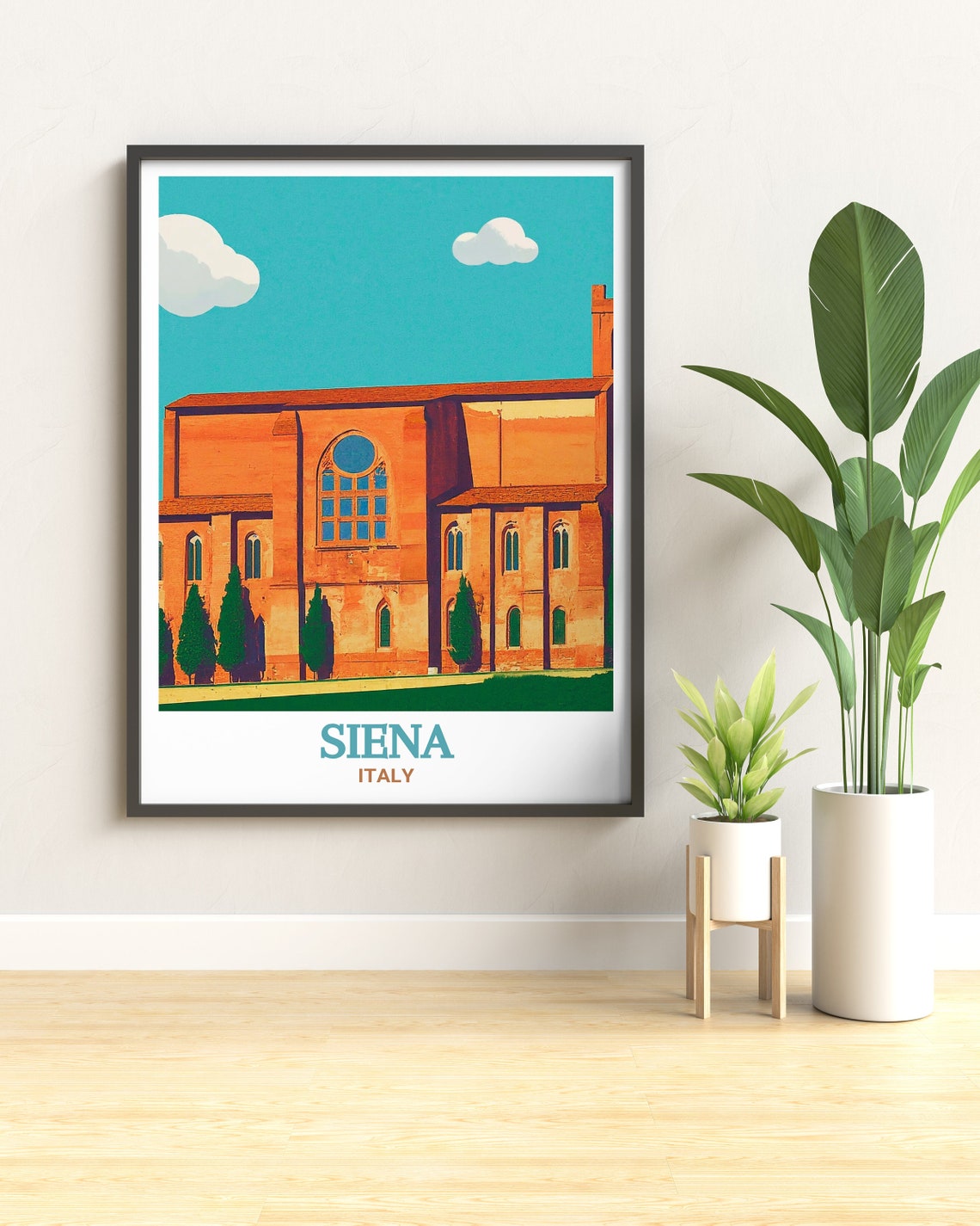 Siena Travel Poster Basilica Of San Domenico Poster And Decor Basilica Of San Domenico Italy Print Siena Travel Gift - Image 3
