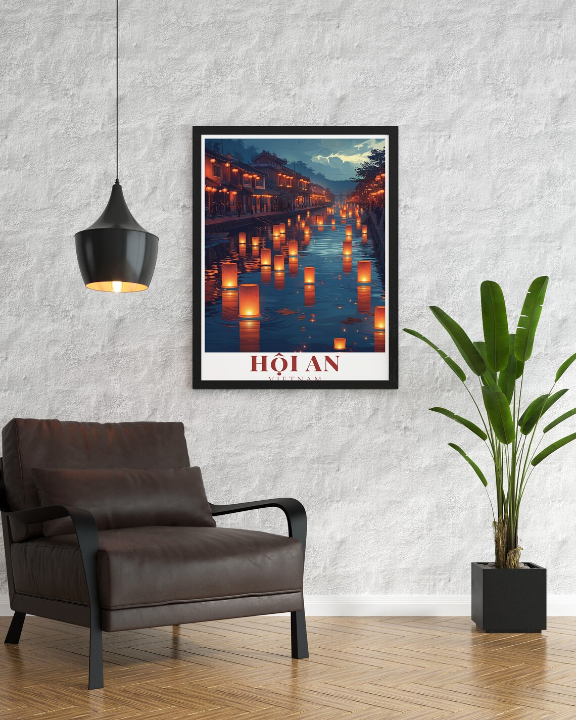 Hoi An Lantern Festival Vietnam Travel Poster - Image 2