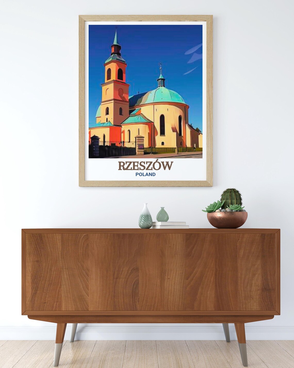 Rzeszow Bernardine Church and Monastery Poland Travel Poster - Image 3