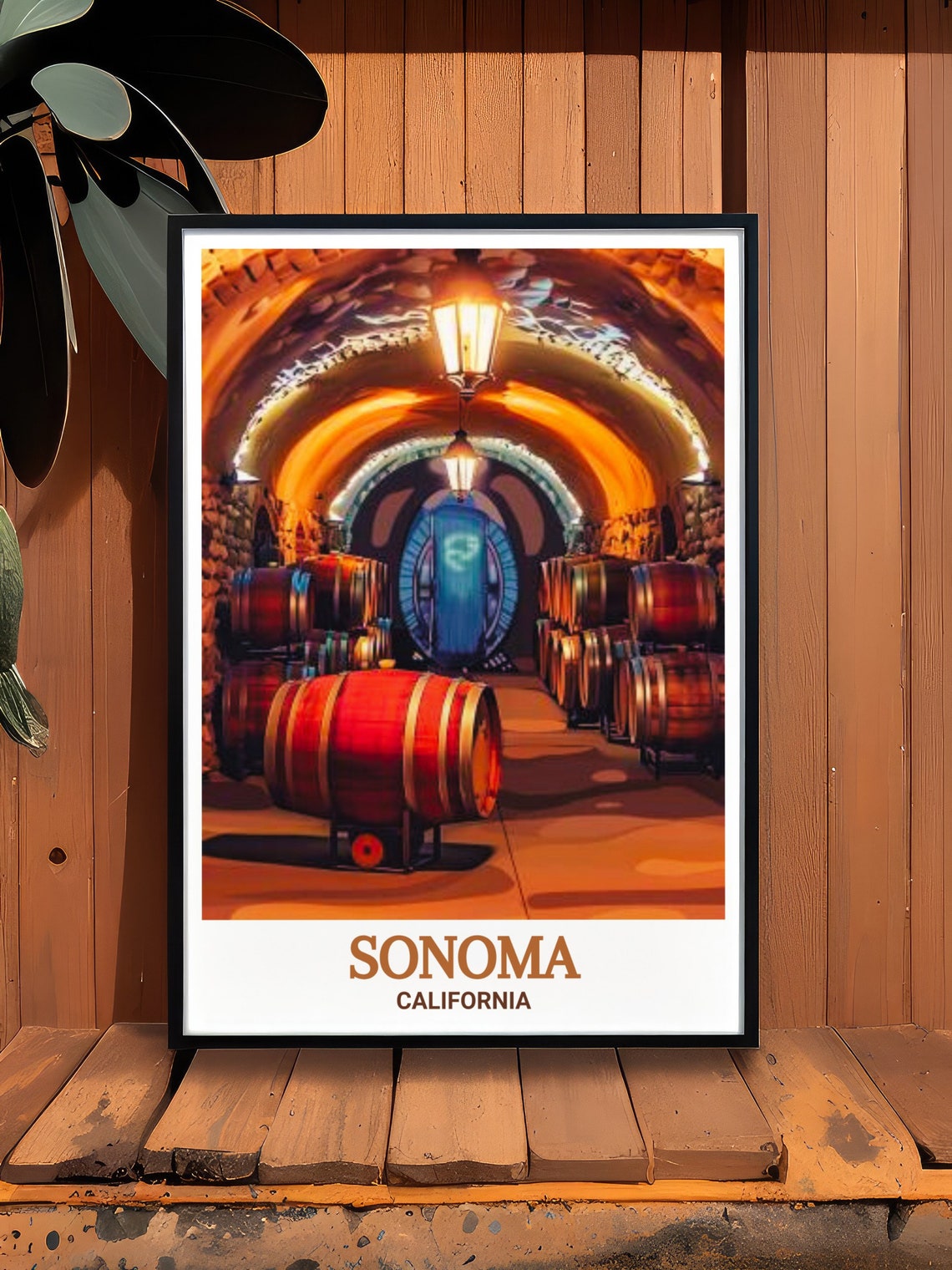 Sonoma Travel Print Buena Vista Winery Gift Buena Vista Winery Travel Print Sonoma Art Print Sonoma Decor Buena Vista Winery Poster - Image 2