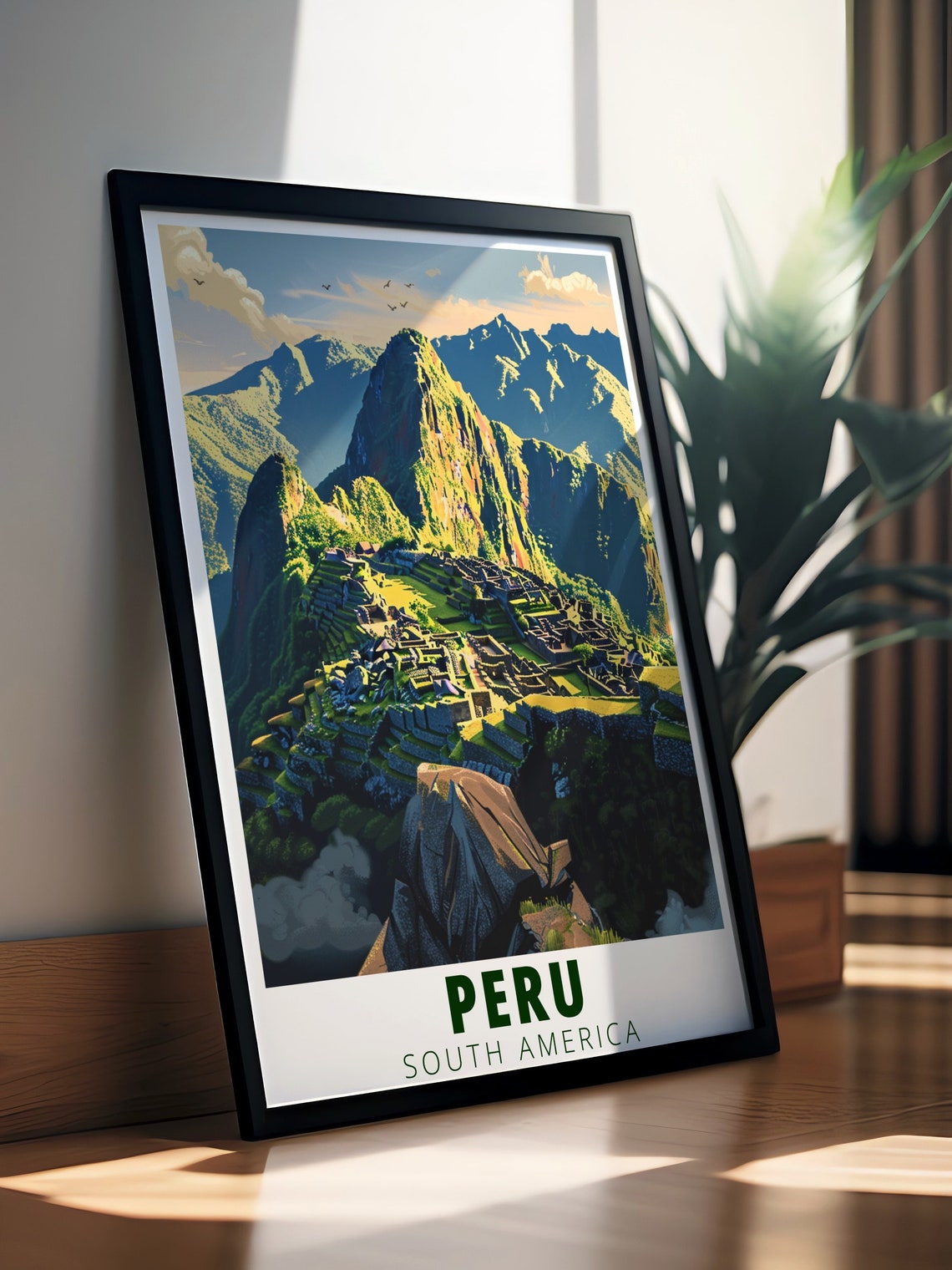 Peru Machu Picchu Ancient Inca Citadel Mountain South America Poster - Image 2