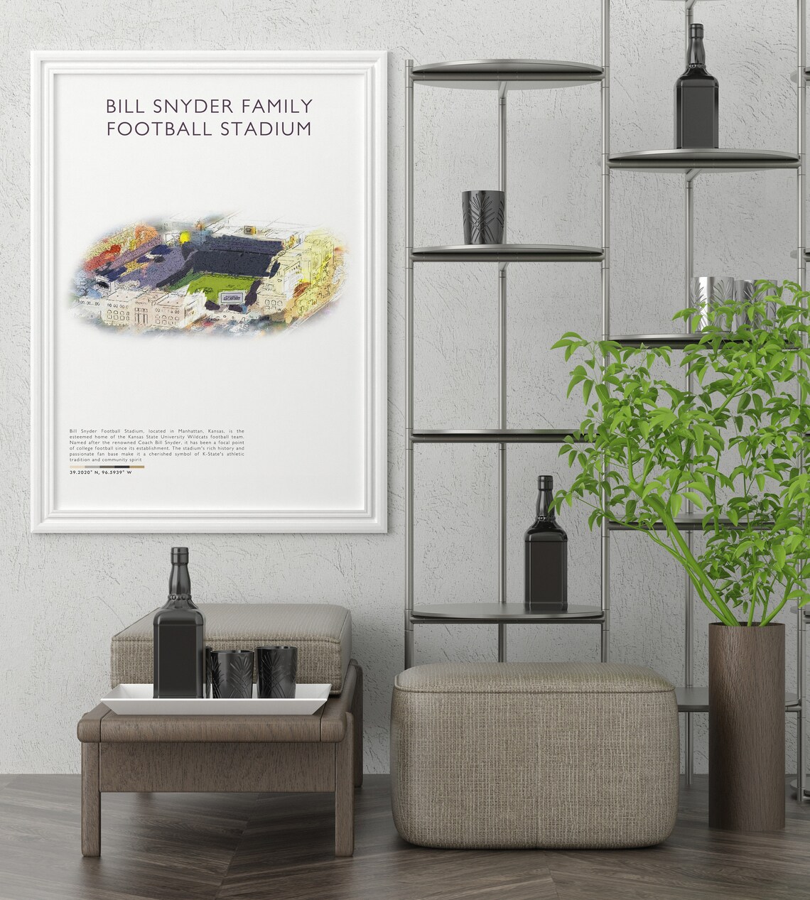 Kansas State Bill Snyder Family Football Stadium Wildcats Poster - Image 4