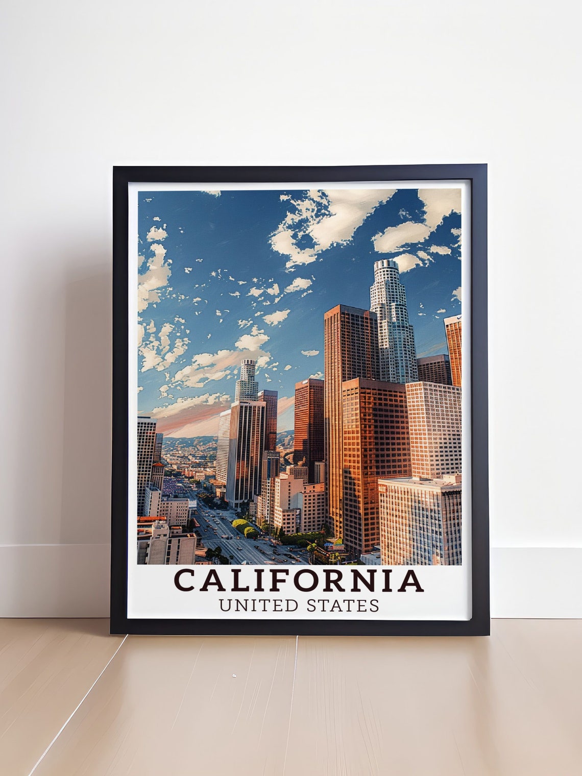 California Art Los Angeles City Print Los Angeles Poster Los Angeles Art Print Southern California City Print - Image 4