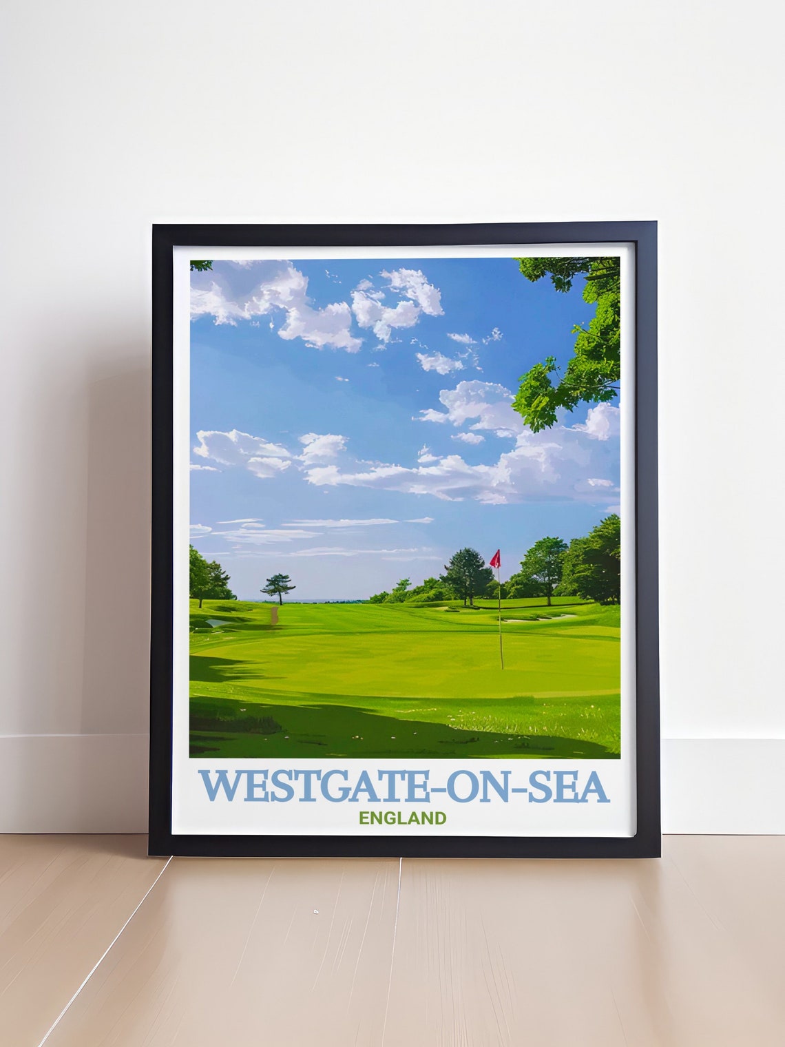 Westgate-on-Sea Golf Course Green Fairway England Sports Poster - Image 4