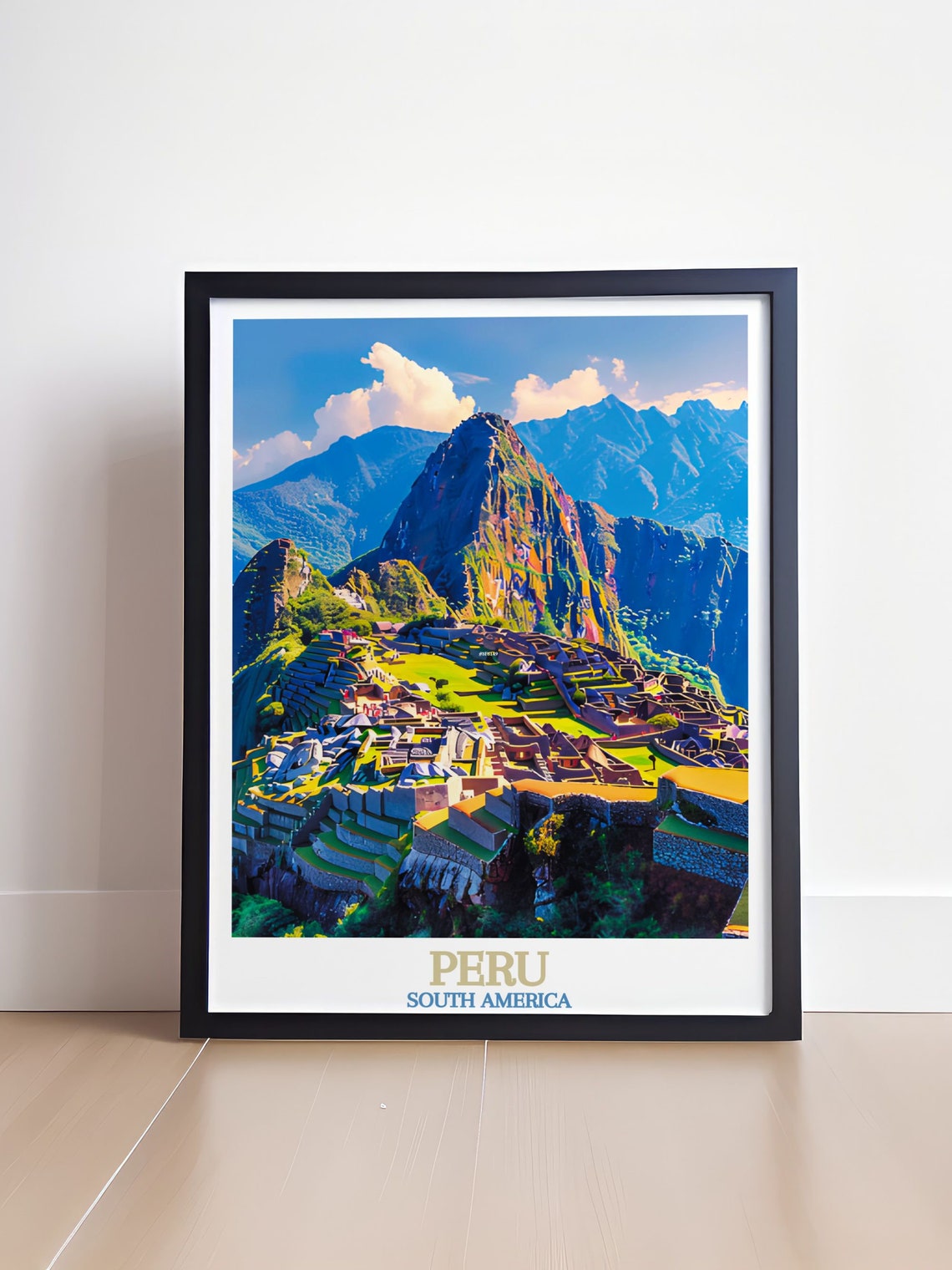 Machu Picchu Ancient Citadel Terraces Under Andes Peaks Peru Poster - Image 4