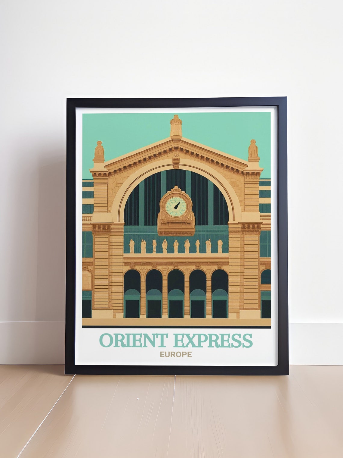 Gare de l'Est Paris Orient Express Station Clock Travel Poster - Image 4