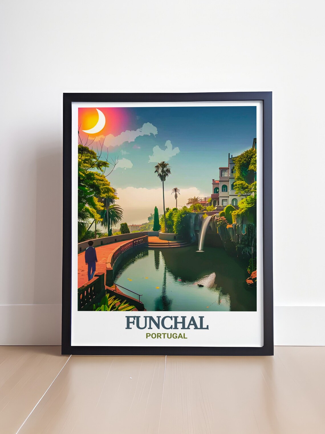 Monte Palace Tropical Garden Lake Madeira Portugal Travel Poster - Image 4