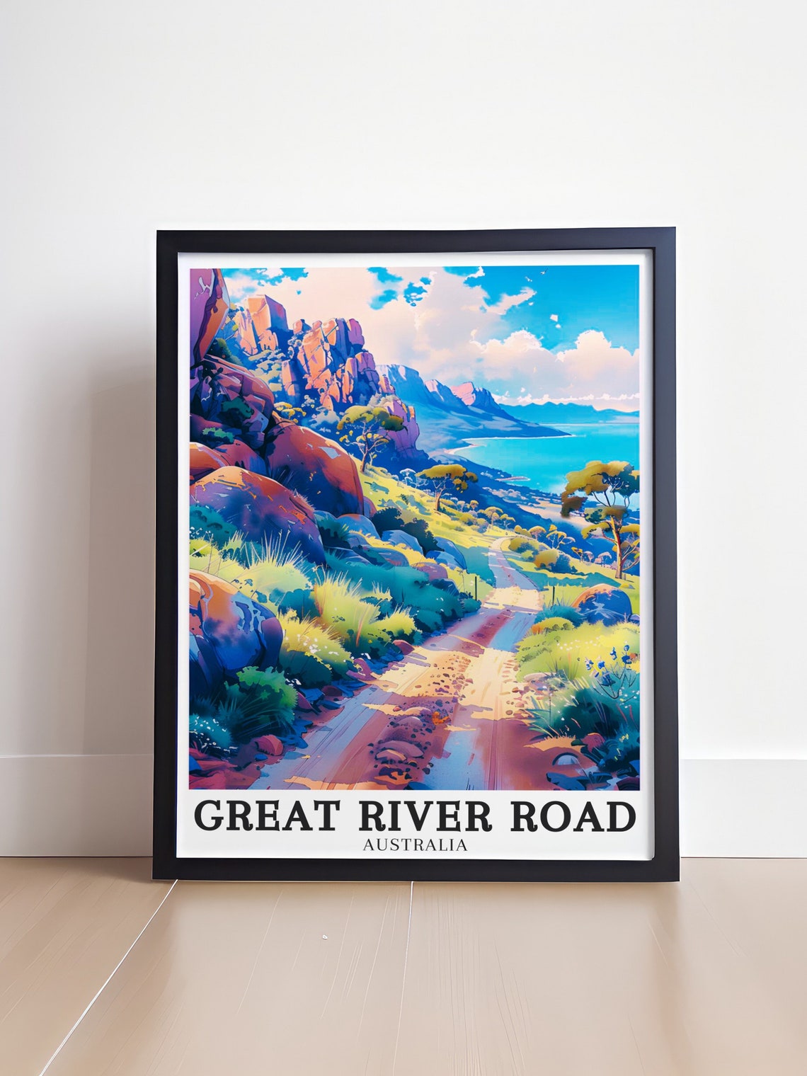 Great River Road Australia Coastal Cliffs Scenic Road Poster - Image 4