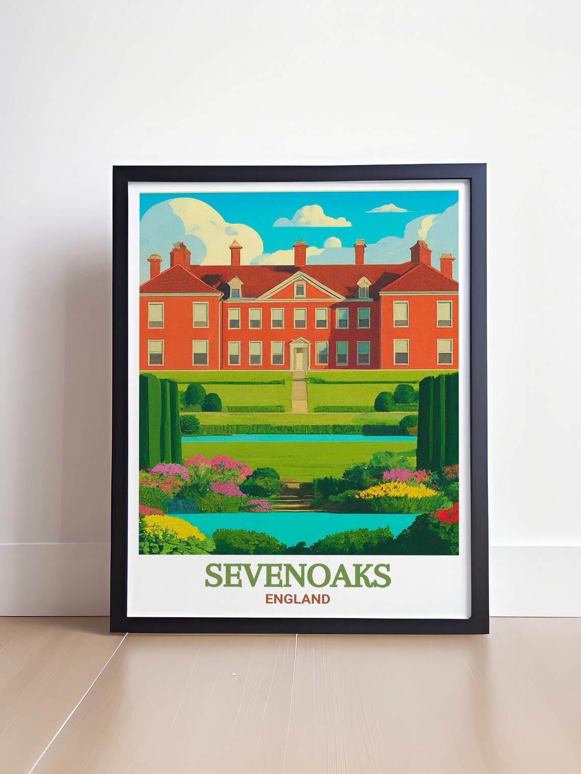 Sevenoaks England Chartwell Manor Formal Gardens Travel Poster - Image 4