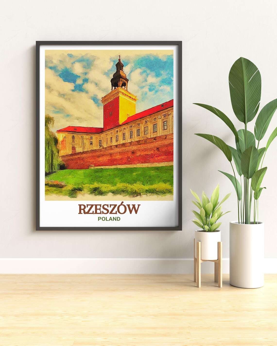 Rzeszw Poster Print Rzeszw Castle Travel Poster Rzeszw Wall Decor Rzeszw Castle Home Decor Rzeszw Living Room Decor - Image 2