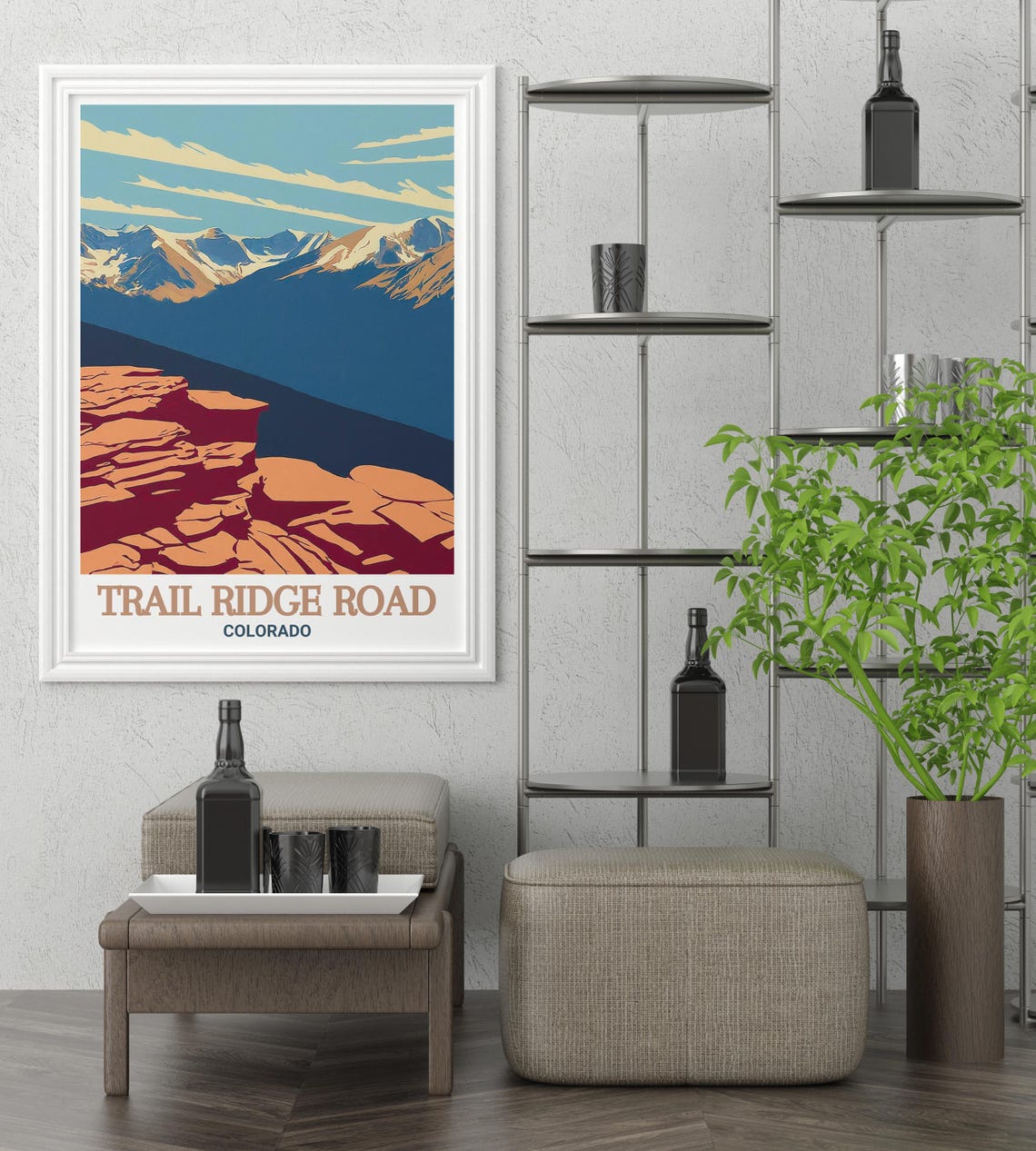 Trail Ridge Road Colorado Forest Canyon Scenic Overlook Art Print - Image 4