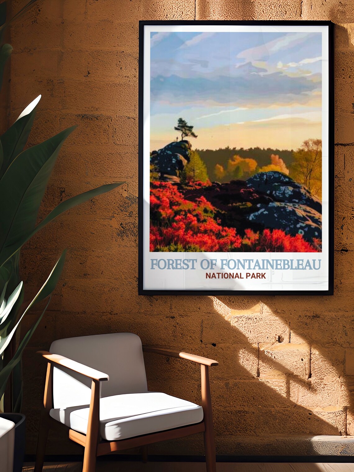Forest Of Fontainebleau National Park Wall Art Gorges D Apremont Poster Forest Of Fontainebleau National Park Decor - Image 2