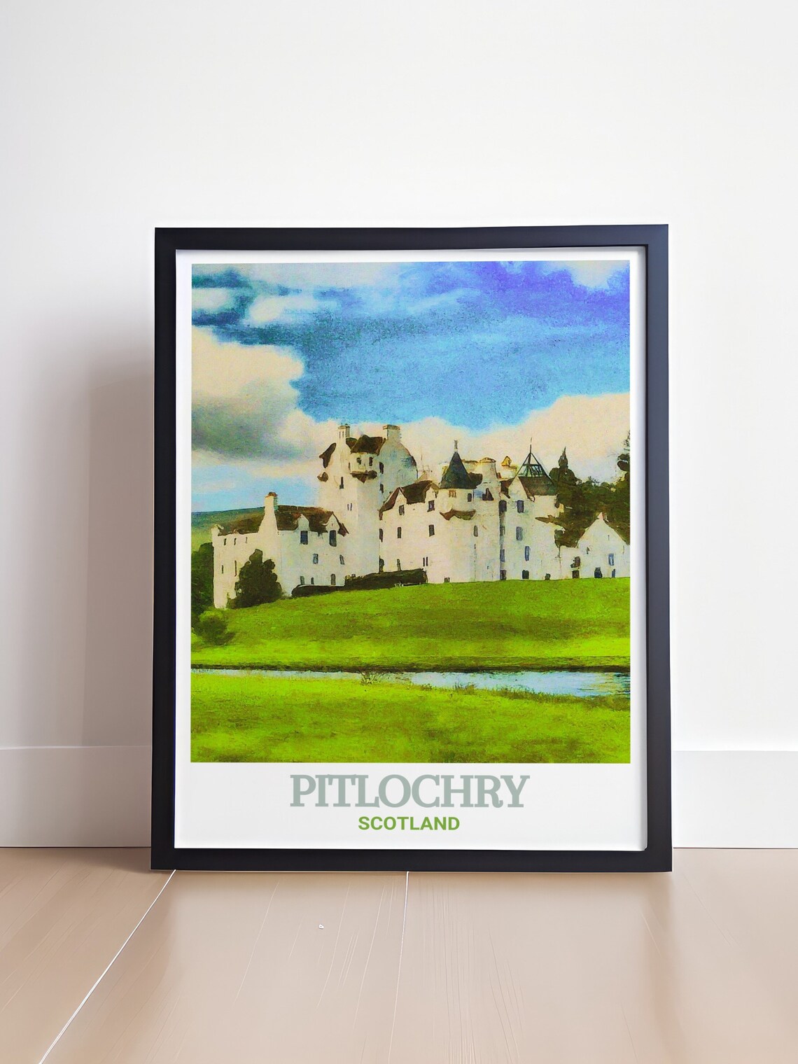 Blair Castle Pitlochry Scotland Historic Castle Travel Poster - Image 4