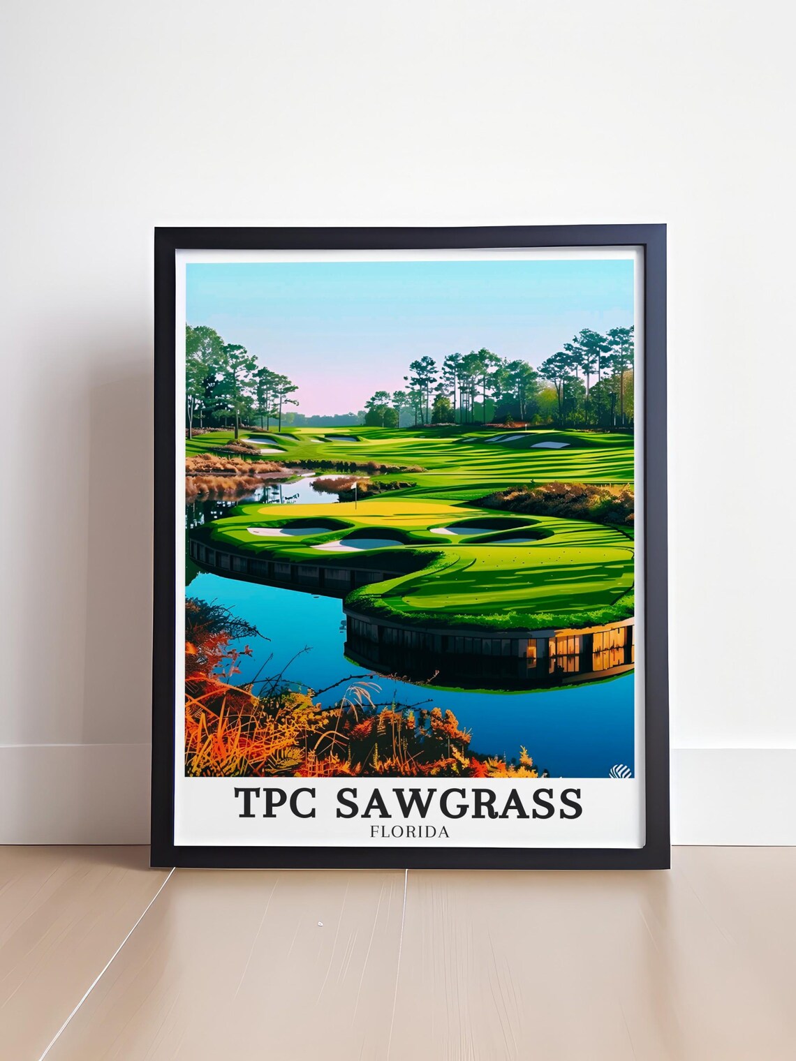 TPC Sawgrass 17th Hole Travel Poster, Ponte Vedra Beach - Image 4