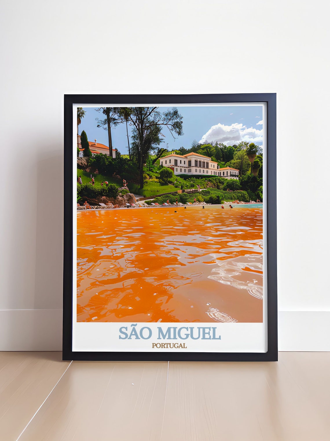 Terra Nostra Park Orange Thermal Pool São Miguel Portugal Poster - Image 4