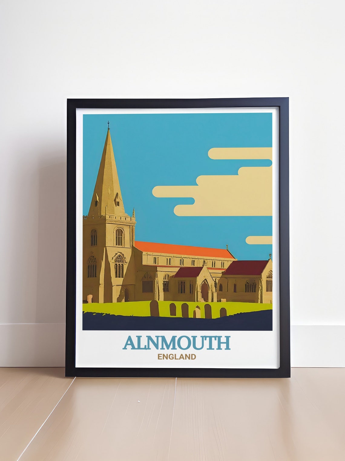 Alnmouth Travel Art St John The Baptist Church Art And Posters St John The Baptist Church Decor Alnmouth Poster Alnmouth Prints - Image 4