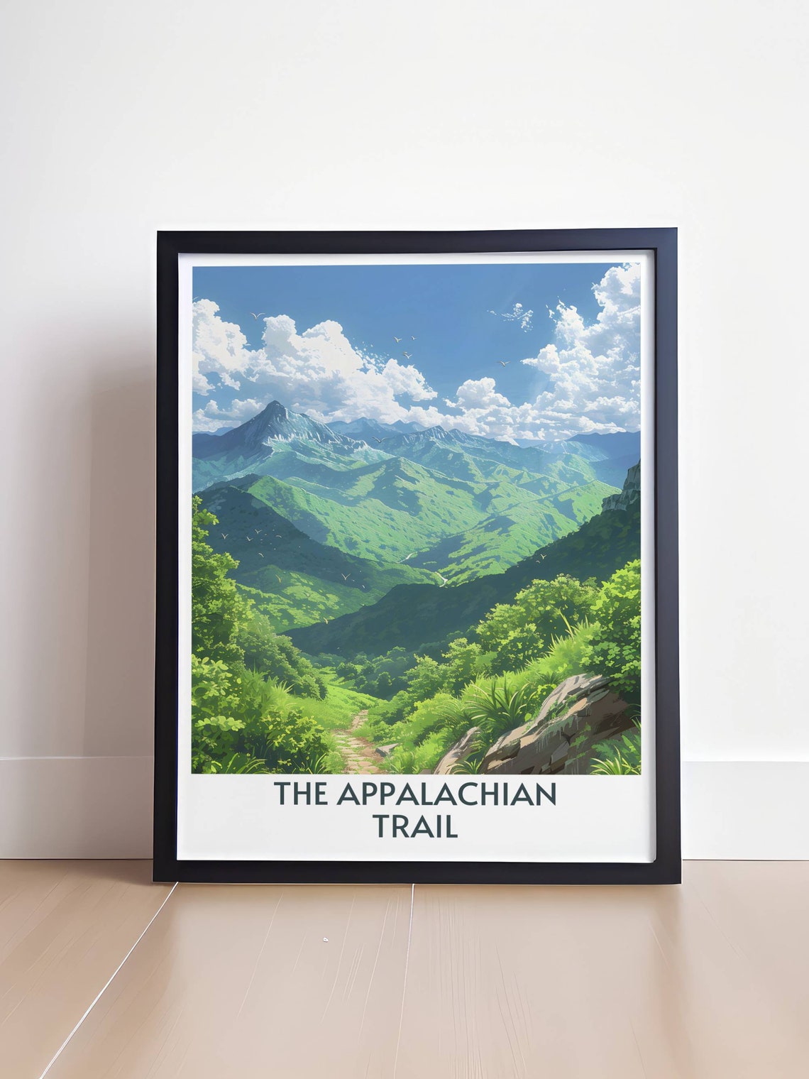 The Appalachian Trail Green Mountain Panorama And Winding Path Poster - Image 4