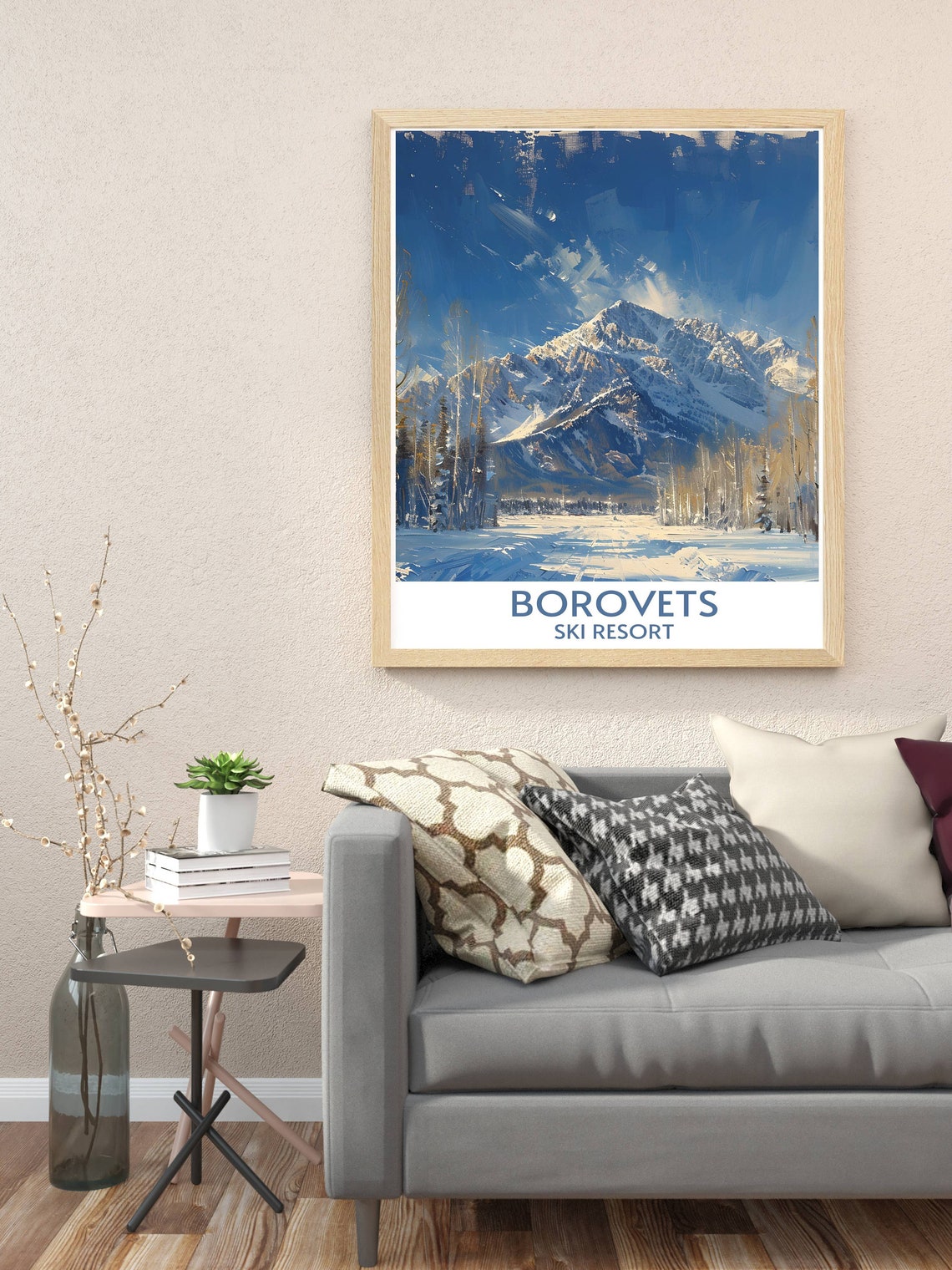 Borovets Ski Resort Towering Snowy Peak Above Winter Forest Poster - Image 3
