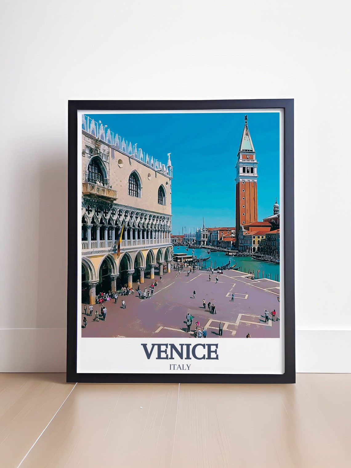 Venice Italy St Marks Square With The Tall Campanile View Poster - Image 4