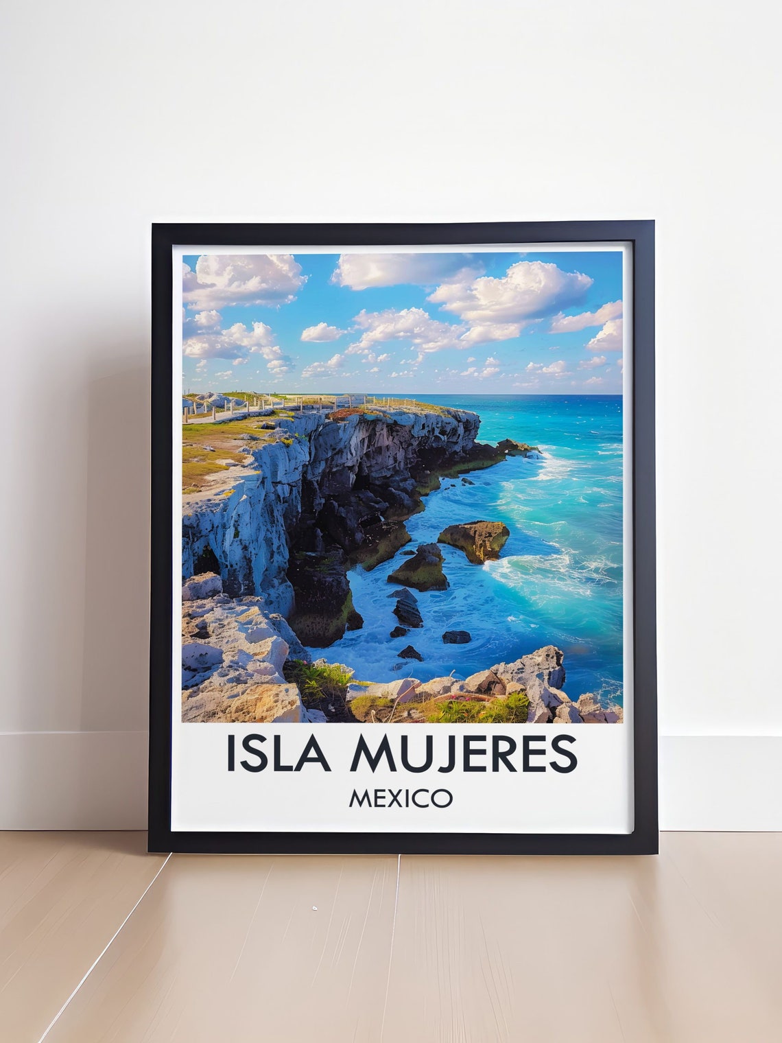 Isla Mujeres Mexico Punta Sur Cliff Turquoise Coast Travel Poster - Image 4