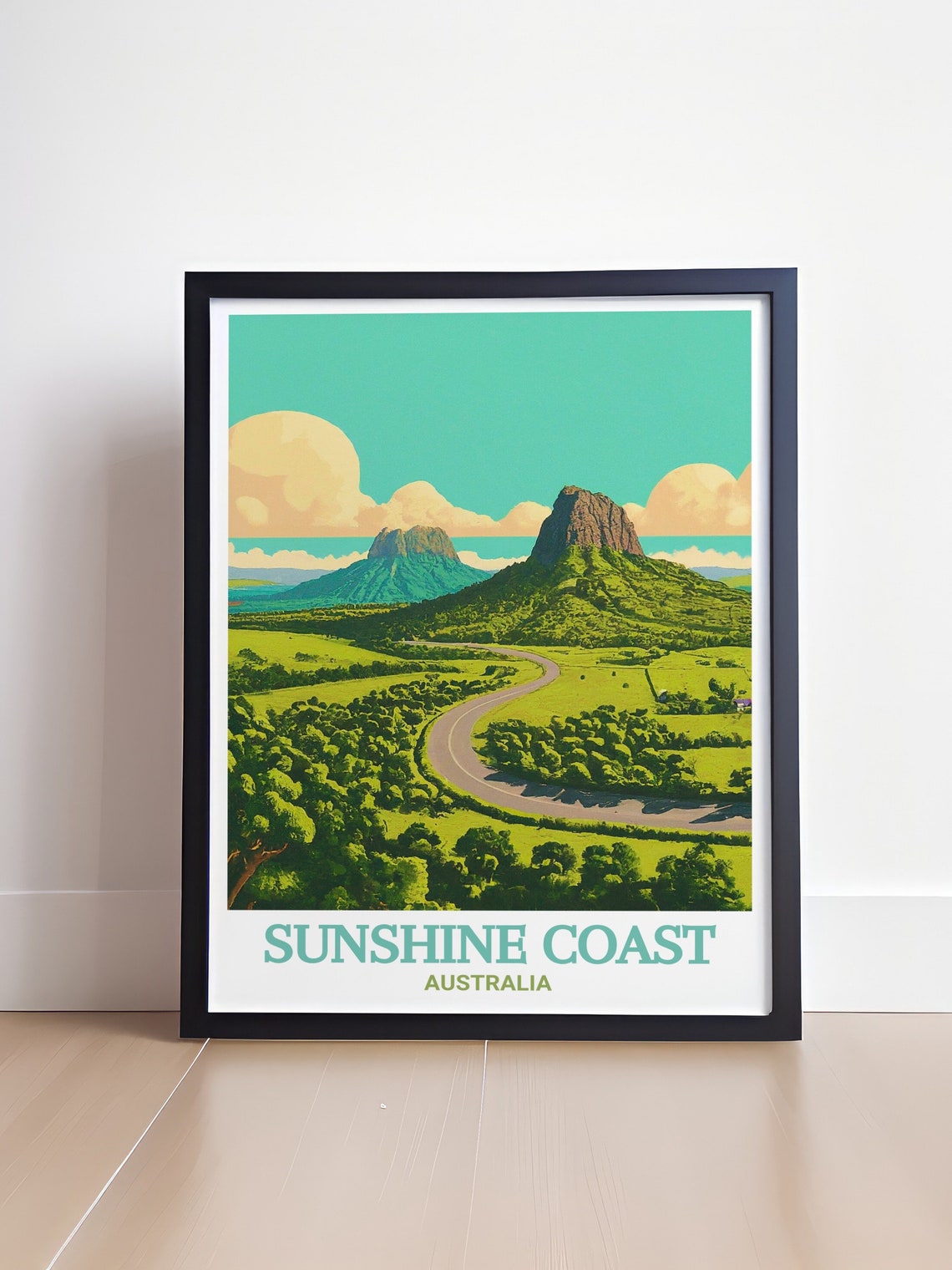 Sunshine Coast Australia Glass House Mountains Scenic Poster - Image 4