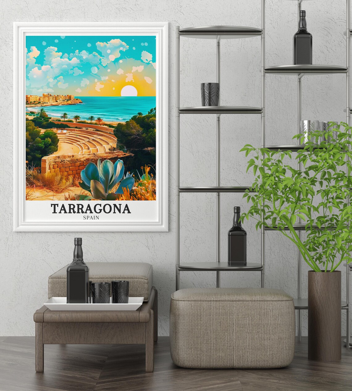 Tarragona Roman Amphitheatre Travel Poster, Spain - Image 3