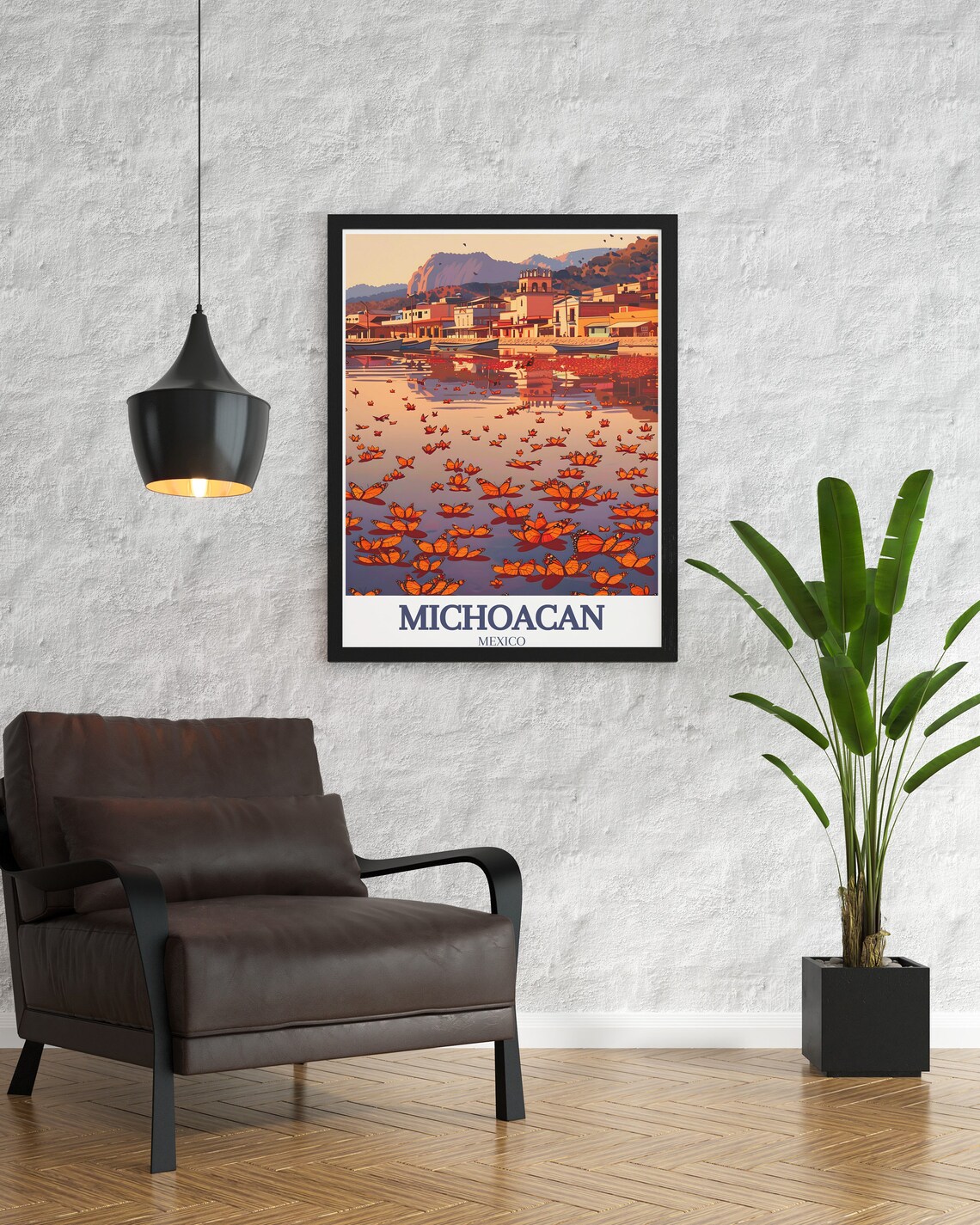 Michoacan Monarch Butterfly Biosphere Reserve Travel Poster - Image 2