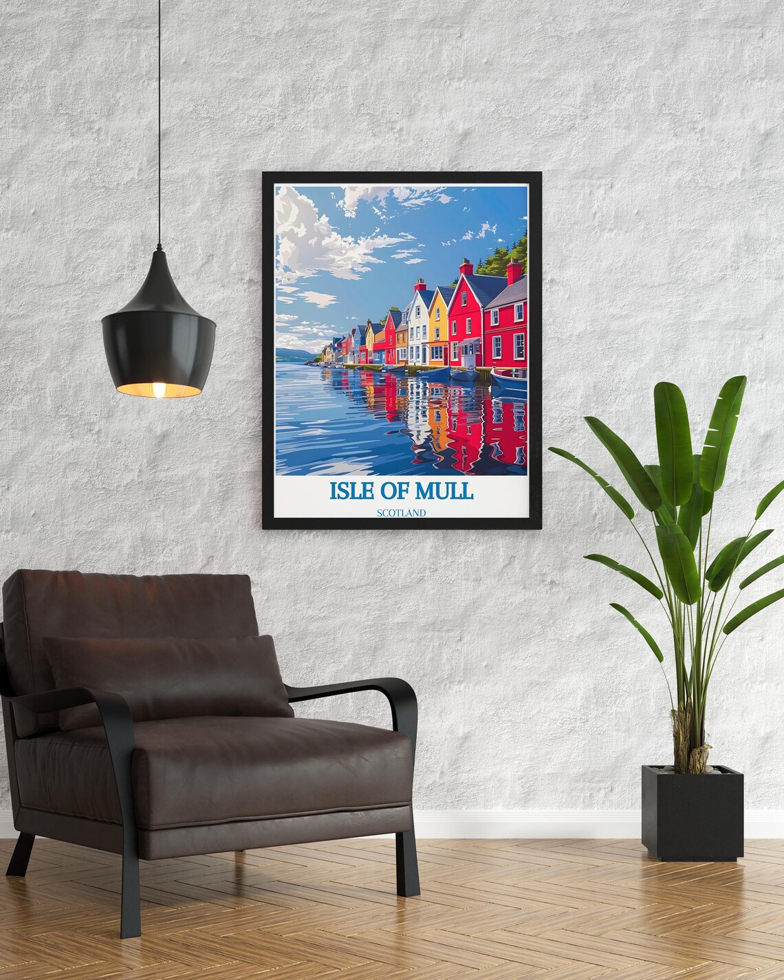 Isle of Mull Tobermory Colorful Waterfront Houses Scotland Poster - Image 2