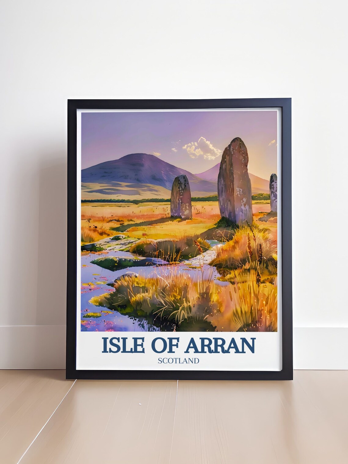 Isle of Arran Standing Stones Goatfell Scotland Travel Poster - Image 4